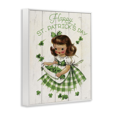 Giclée rétro de la Saint-Patrick rétro, design par Lux + Me Designs