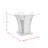 Acton Round Glass Top Dining Table