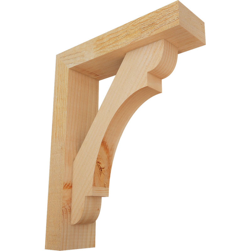 Support de scie brute de bloc olympique avec support décalé, sapin Douglas, l 4 po x P 14 po x H 18 po, 18 x 14