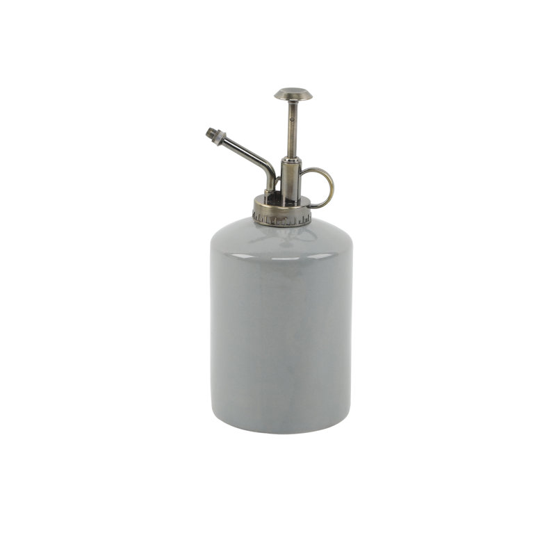 Vase de table en céramique Keayvin, Gris, H 8,13 po x l 3,5 po x P 3,5 po