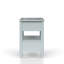 Table de chevet ouverte avec 2 tiroirs-1315977748