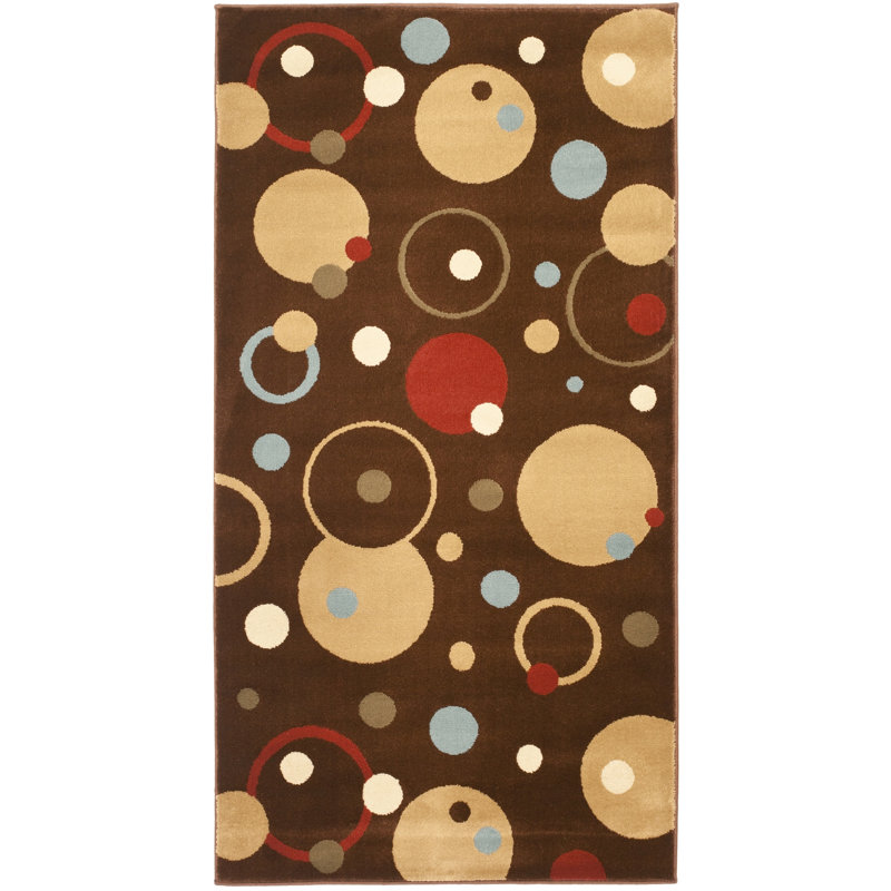 Tapis performance à motif géométrique Charis Porcello, Rectangle 4 pi x 5 pi 7 po