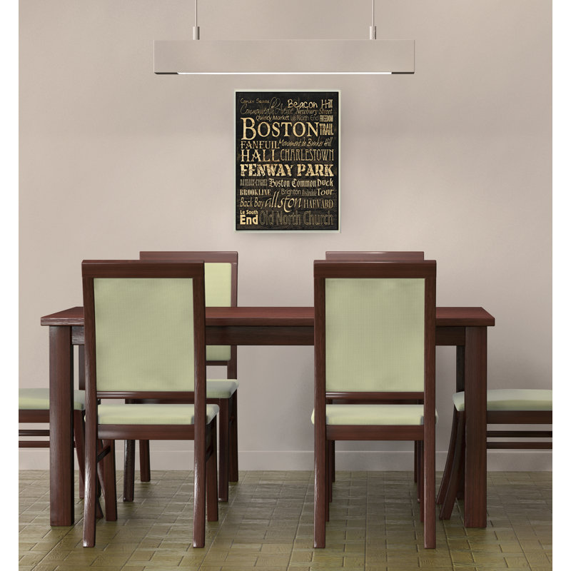 «Ehme Boston», reproduction d'art encadrée, H 15 po x l 10 po x P 0,5 po, Plaque murale