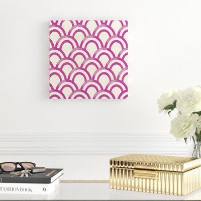 «Retro Blockprint VI», impression sur toile