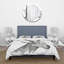 Portrait monochrome de chèvre I - ensemble de housse de couette Farmhouse - microfibre de polyester-66393609
