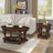 42'' Oval Wood Coffee Table For Living Room, 2-Tier Solid Wood Cocktail Table With Open Storage Shelf, Easy Assembly, Cherry-1209048011