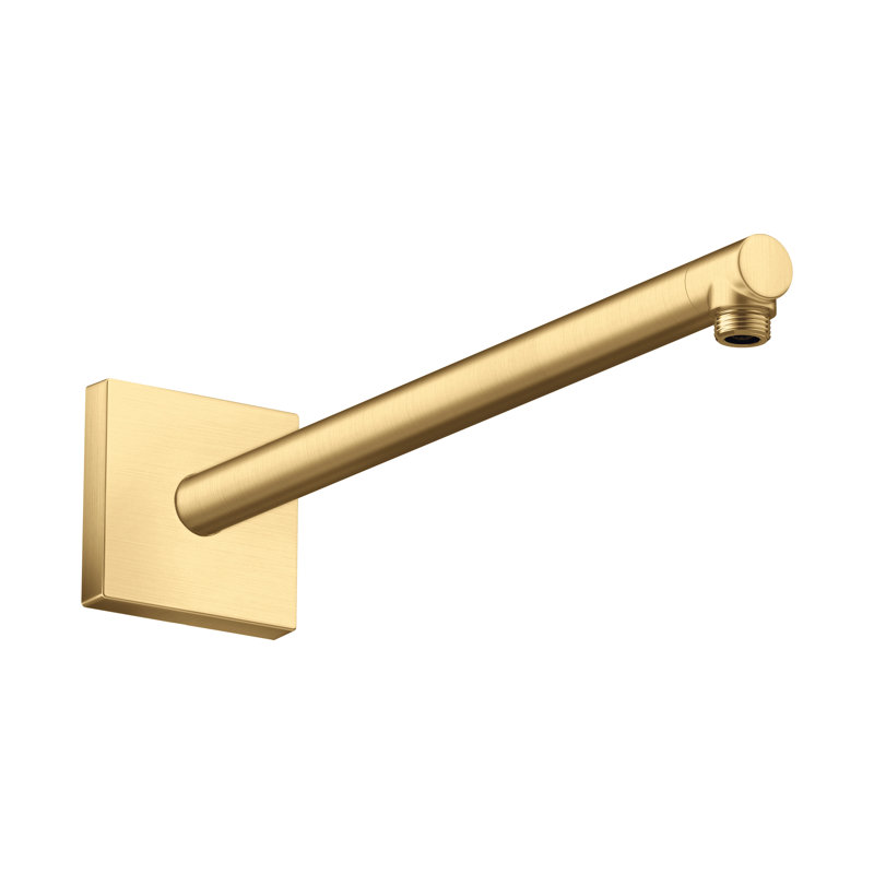 AXOR ShowerSolutions Square 15-Inch Showerarm, Brushed Gold Optic