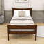 Lit plateforme simple en bois avec tête de lit-1742912567