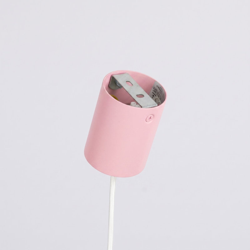 Chandelier NOX 4L white, Pink