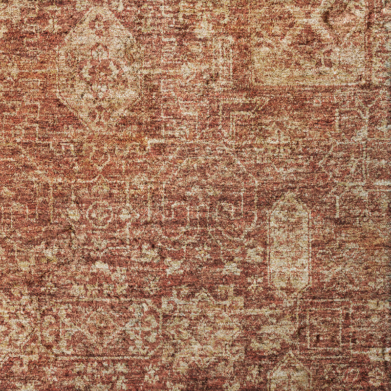 Tapis à poil long de qualité supérieure lavable à la machine ADS637, Paprika, 8' x 10'