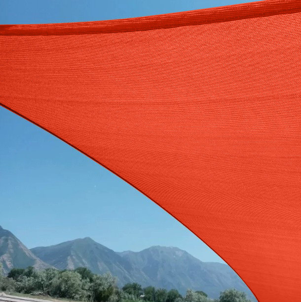 Toile d'ombrage triangulaire ShadeSheet, Rouge
