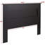 Grande tête de lit Xochitl, tête de lit à panneau plat, P 2,25 po x l 64,5 po x H 48 po, noir-31132054-31132053