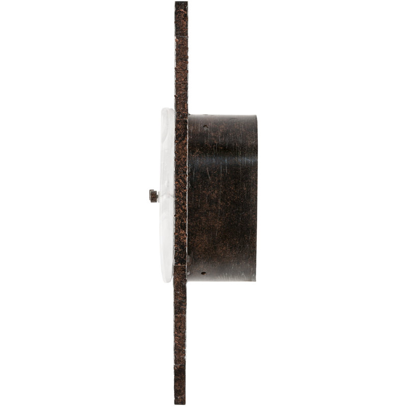1 - Light Black, Rust Flush Mount