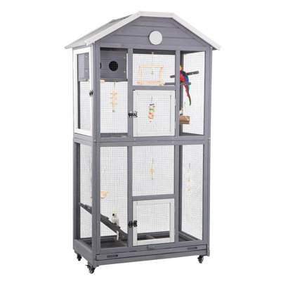 Gunars 65.4"H Wooden Large Bird Cage