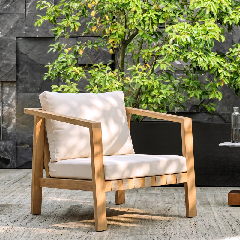 Chaises longues avec coussins amovibles Caitlynne