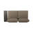 Right Arm Seater In Khaki Aluminium - Comfortable And Modern. 66.85In. Depth X 29.4In. Width 27.13In. Height, 43.6Lb Cozy Option. D W H,