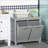 Cabinets: Tilt-Out Laundry Sorter with Two-Compartment Hamper, Slate Gray | Bathroom | Contemporary