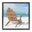 «View West Beach Chair», art mural encadré sur toile flottante par Noah Bay