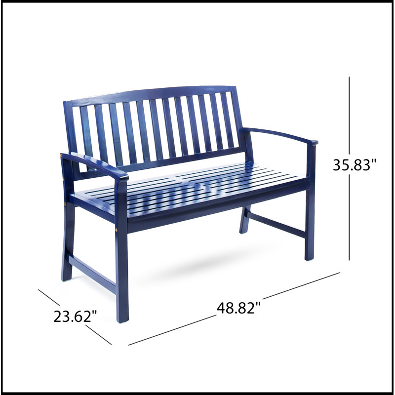 Banc en bois Farmhouse, Bleu