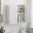 Tenley Solid Wood Wall Cabinet with Adjustable Shelf and Recessed Pull Channels for Bathroom or Kitchen Storage-712535019