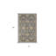 Tapis gris en laine Bodily-1608522547