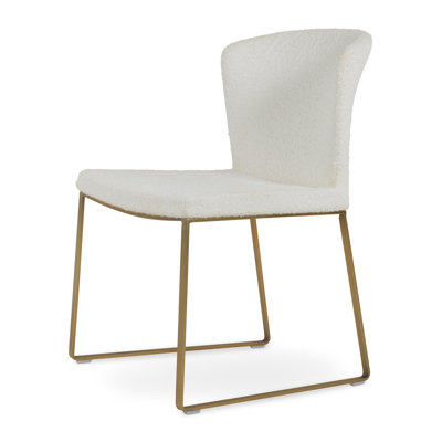 Capri 18'' H Upholstered Metal Side Chair
