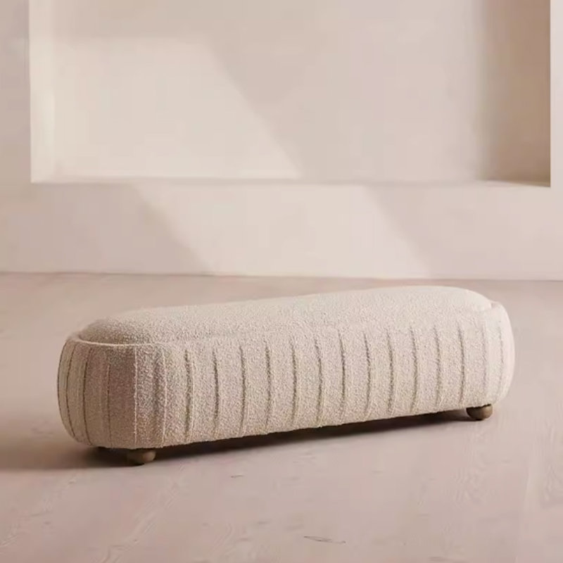 Tabouret de chevet simple et moderne en tissu