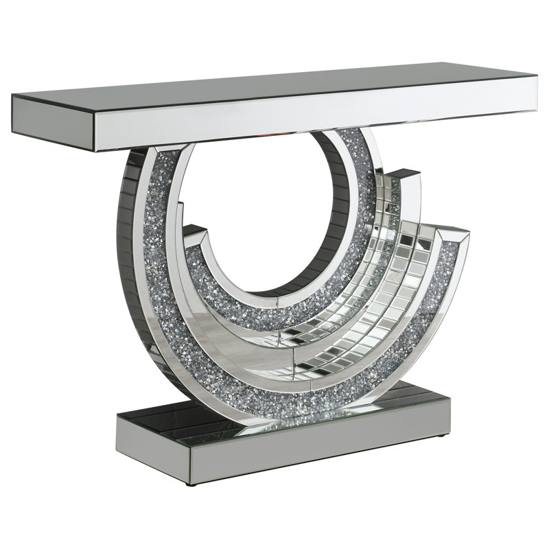 14'' Glass Top Console Table