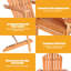 Chaise Adirondack pliante en bois massif Citadel