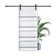 84" Wood and Primed Bookshelf Barn Door  with Mounting Hardware Kit(Soft Close Inclued)