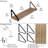 Leihum 2 Piece Floating Shelf