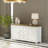 CHENON SIDEBOARD - WHITE & BROWN-994403732