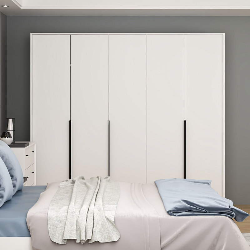 Elina Manufactured Wood Wardrobe, Grey