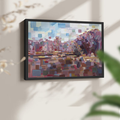 Jolie en rose - reproduction encadrée