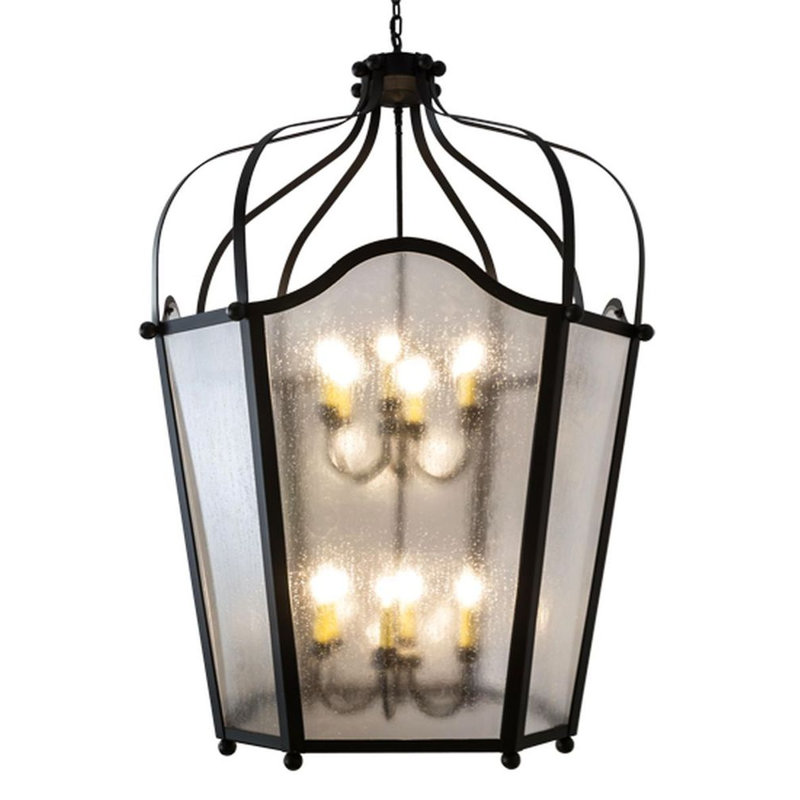 Citadel 12 - Light Chandelier, Textured Black