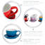 Argon Tableware - 250ml Coloured Cappuccino Cup with Saucer-63908417