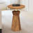 Falona Mango Wood Cone Round End Table