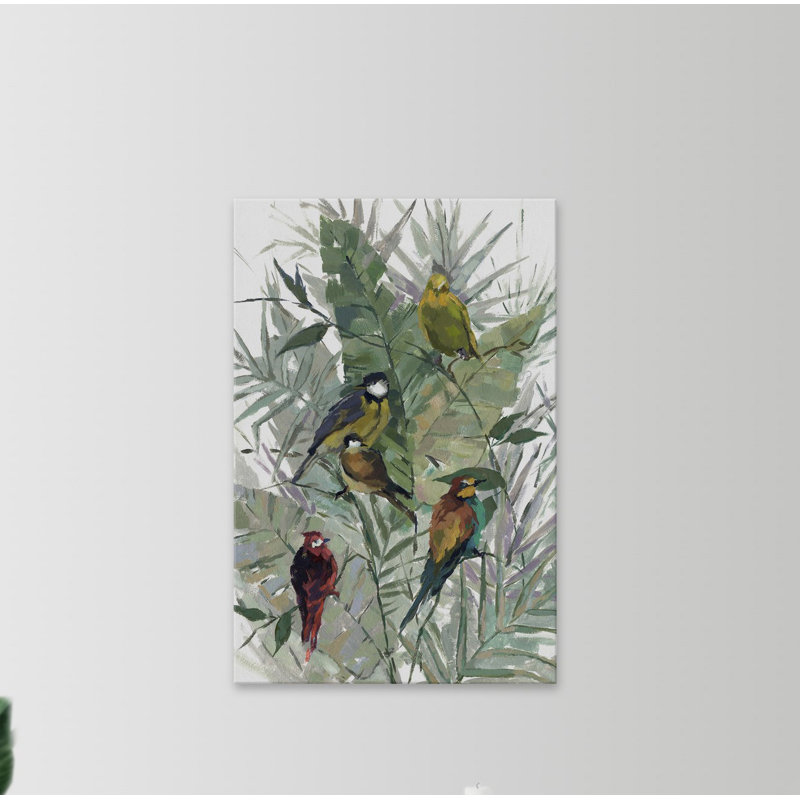 «Morning Birds I», reproduction sur toile, H 12 po x l 8 po