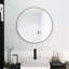 Miroir mural rond en métal-608065089