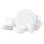 Bonaire 16-Piece Lightweight Chip-Resistant Bone China Dinnerware Set, Service for 4