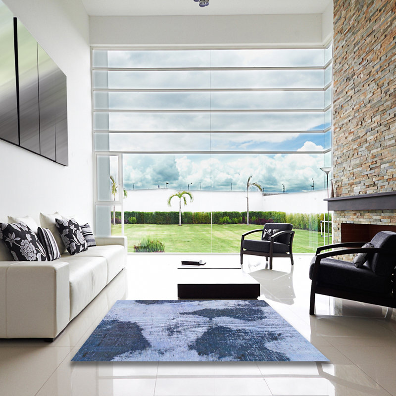 Abstract Indoor Rug, Square 7'