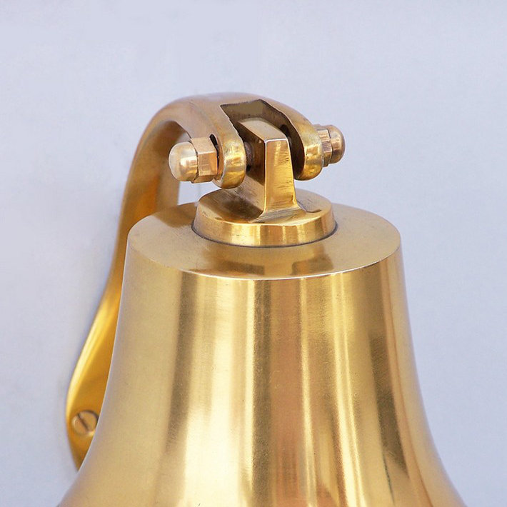 Cloche de suspension côtière, H 7 po x l 7 po x p 7 po, Laiton