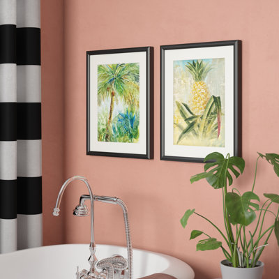 " Vintage Palm " 2 - Pieces