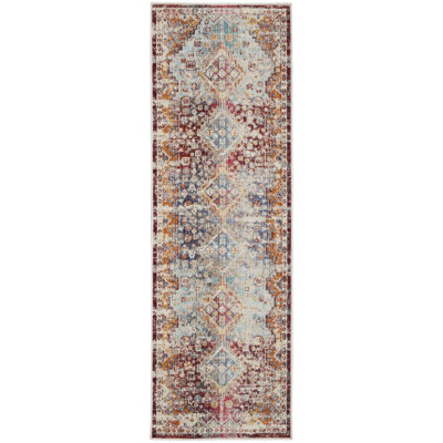 Tapis transitionnel multicolore Karey