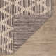 Textured Diamond Blue/Ivory Handwoven Cotton Rug