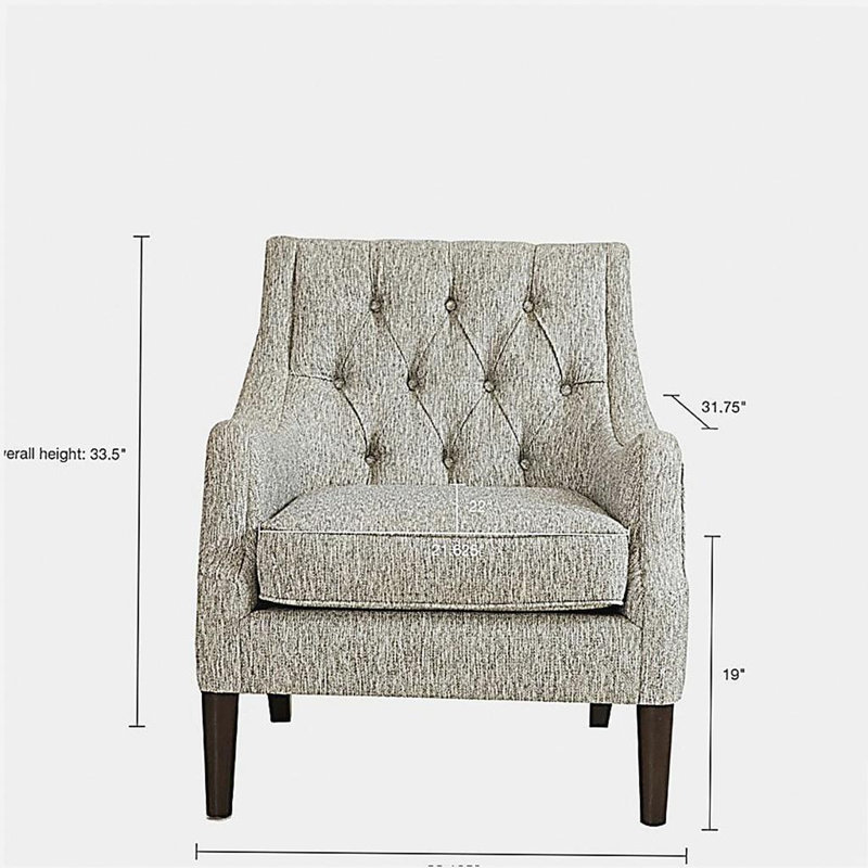 Button Tufted Accent Chair