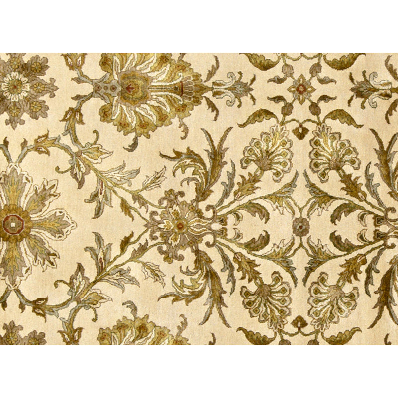 Handmade Silk and Wool Oriental Area Rug