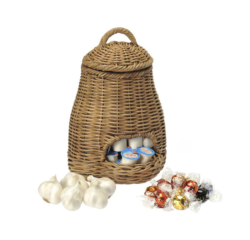 Osier, pomme de terre et oignon - Panier de rangement pour fruits et légumes, H 10,5 po x l 7,5 po x P 7,5 po