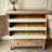 Modern Burlywood Solid Wood Accent Cabinet
