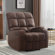 34" Wide Leather Manual Release Recliner Soft Backrest with Massage Function